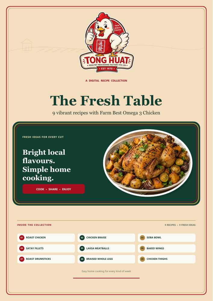 The Fresh Table recipe booklet cover